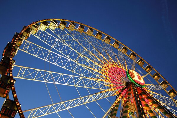 Ferris wheel in Stuttgart in Germany