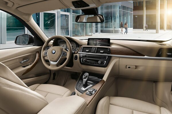 Wnętrze BMW luxury line, sedan, 328i