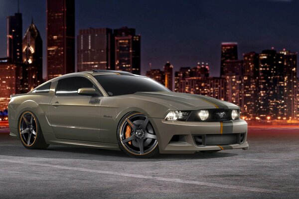 Ford Mustang GT 5. 0 Na tle metropolii