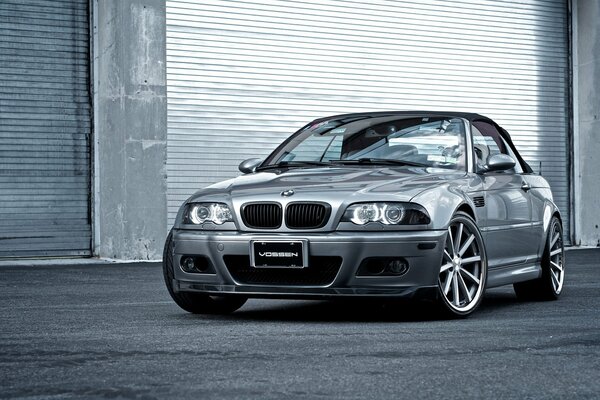 Silver bmw convertible photo