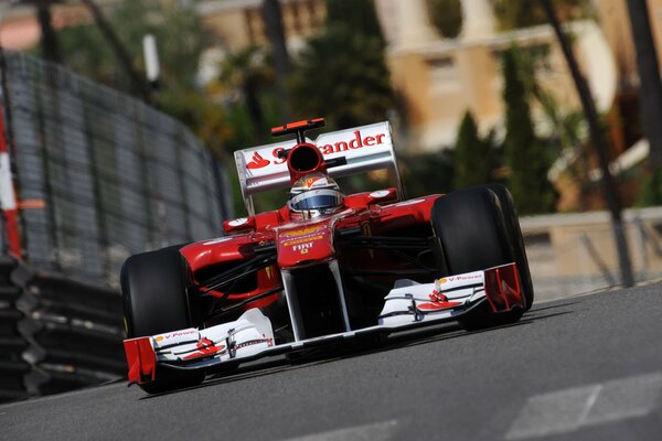 Red ferrari Racing car