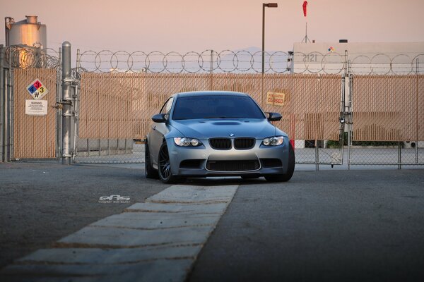 Photo matte gray-black bmw m3