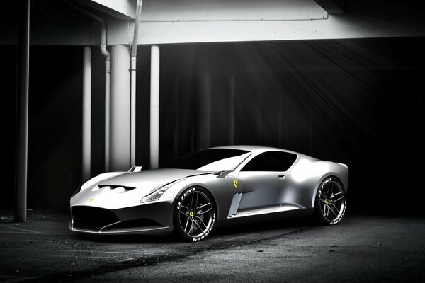 Ferrari supercar argent gto