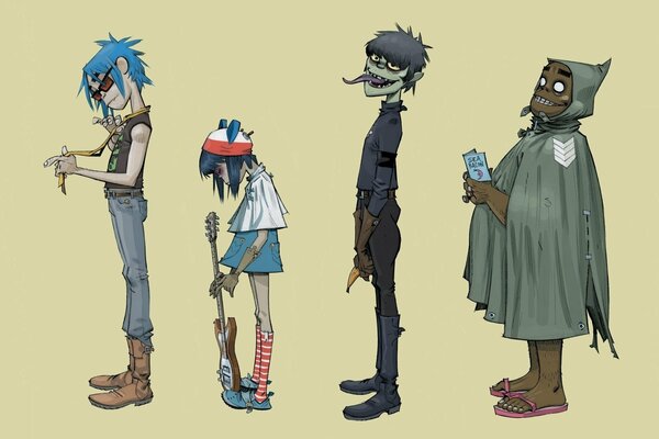 Abbildung der Gorillaz-Musikgruppe