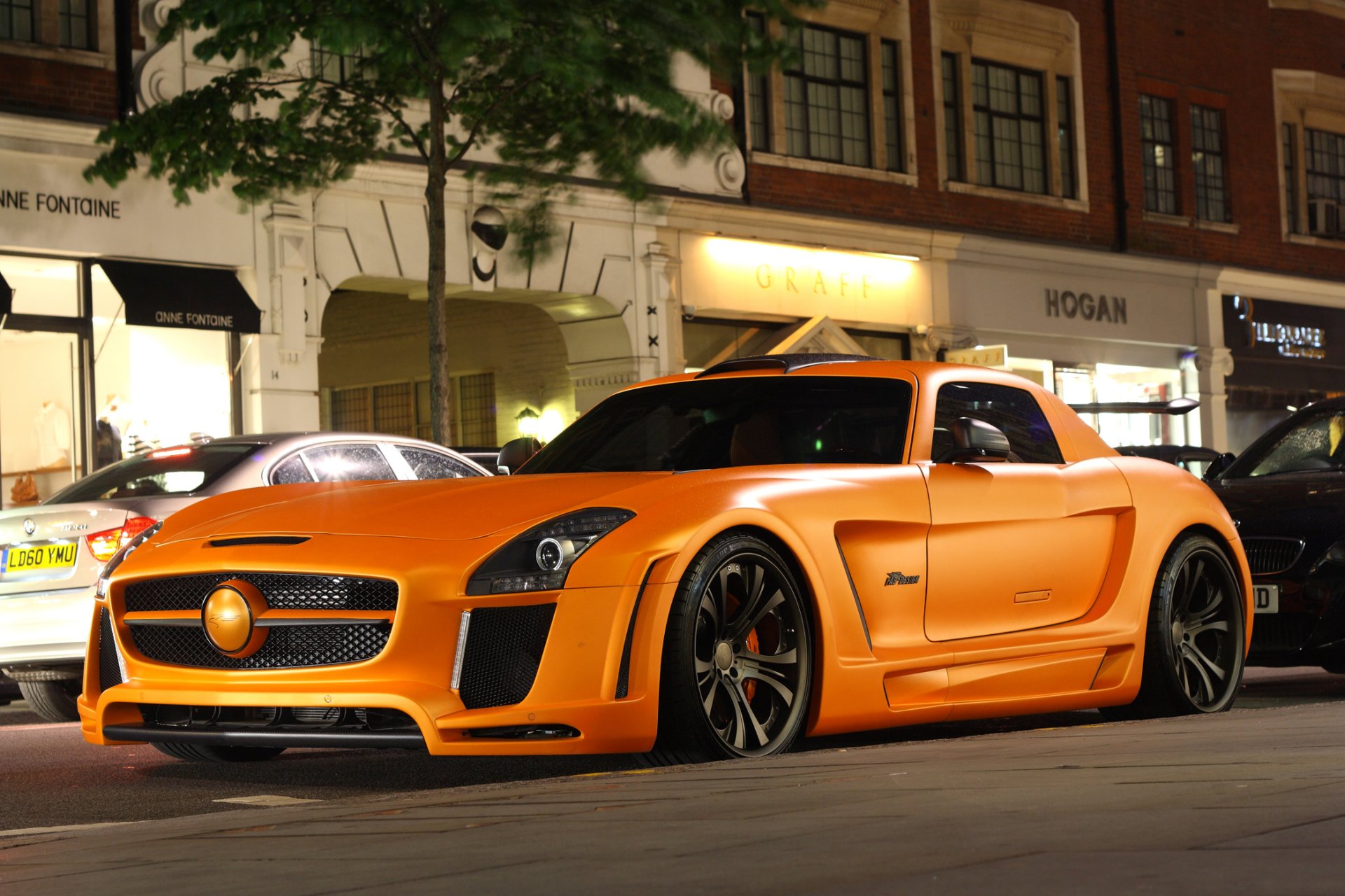 mercedes-benz sls fab design auto auto tuning strada notte