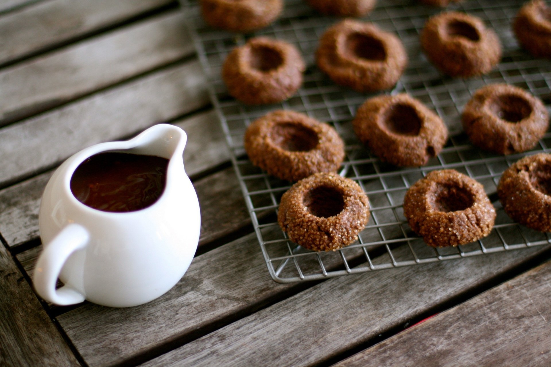 food table pitcher chocolate cookie