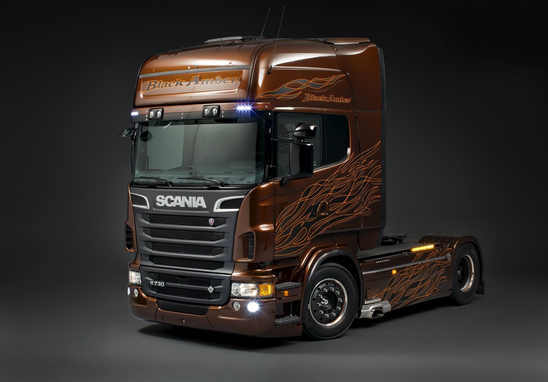 black amber r730 tracteur scania scania trucks r730 scania