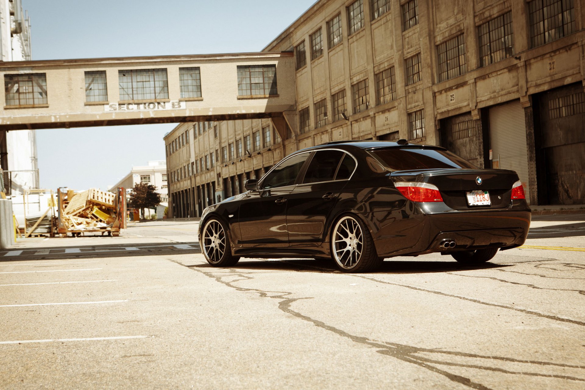 bmw 5 series e60 black bmw rear