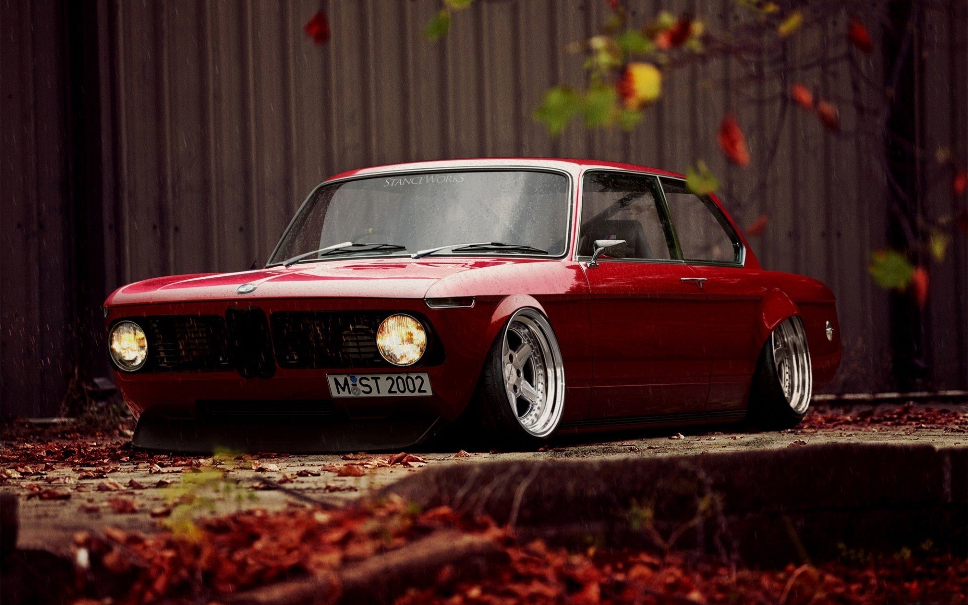 bmw tuning retro bmw nass tropfen position