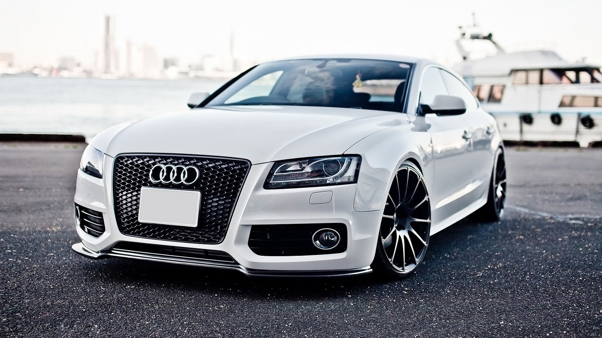 audi white front audi a5 tuning s5