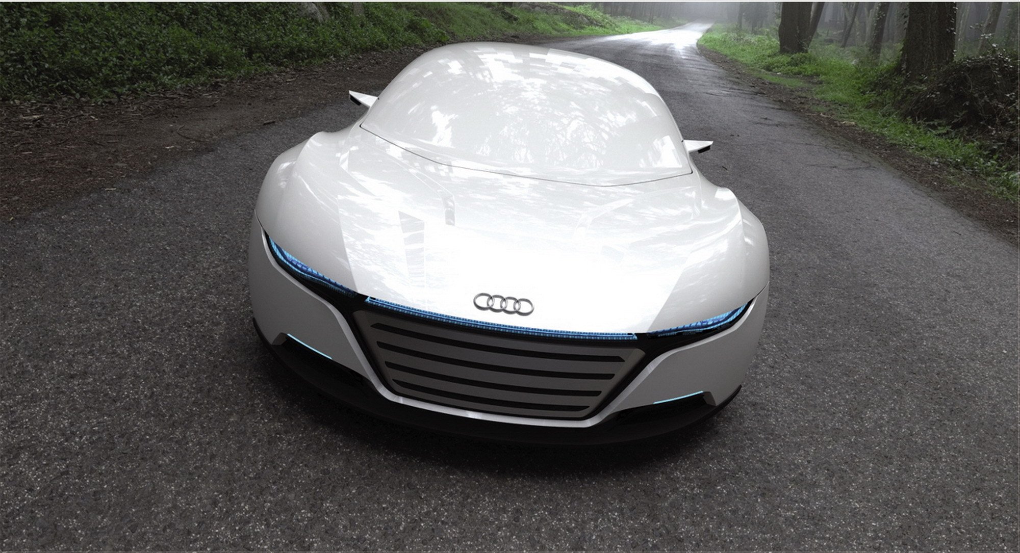 audi a9 concept fari strada bellezza