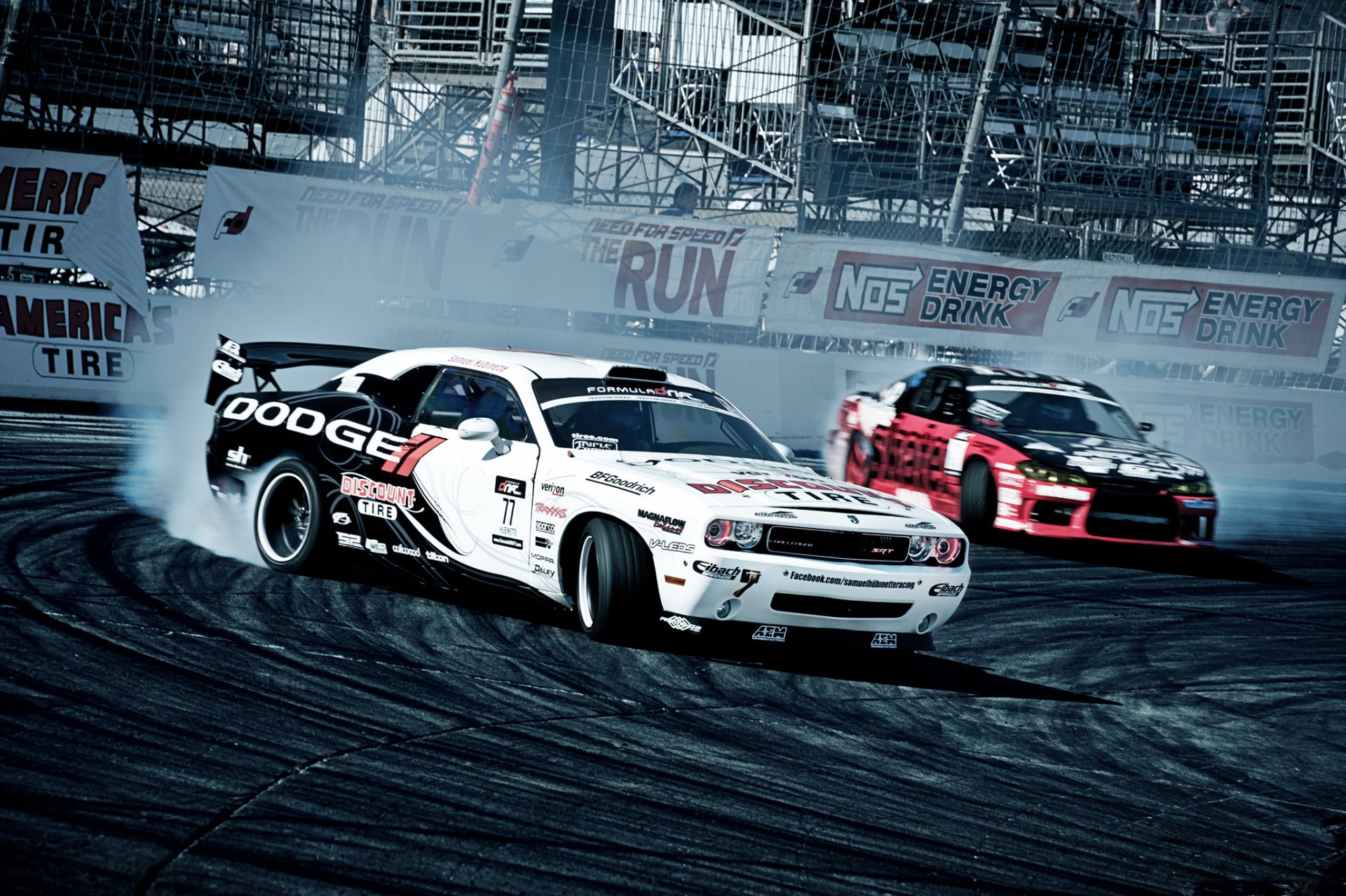 dodge challenger nissan sylvia s15 formula drift dodge challenger nissan drift fumée tribunes spectacles compétitions