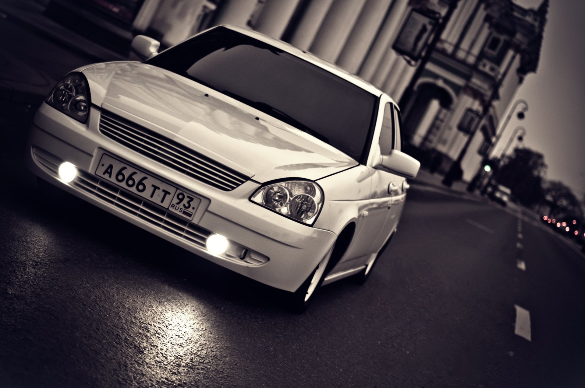 lada vaz priora priora blanco aswalt carretera