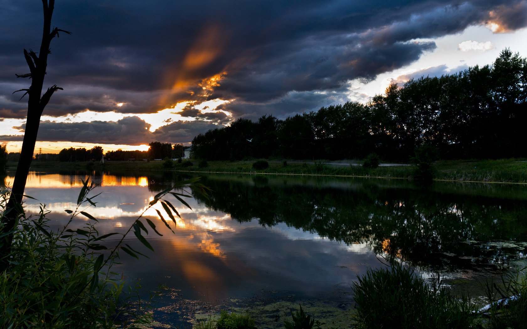 licht sonnenuntergang wolken wasser abend wolken