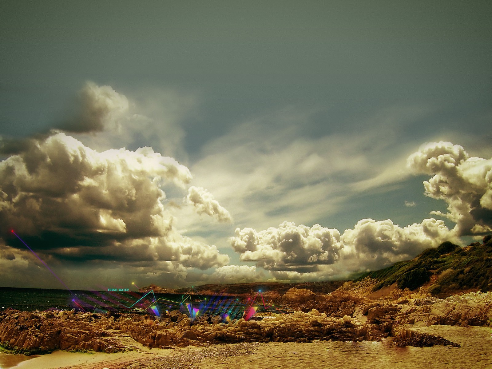 landscape sky desert