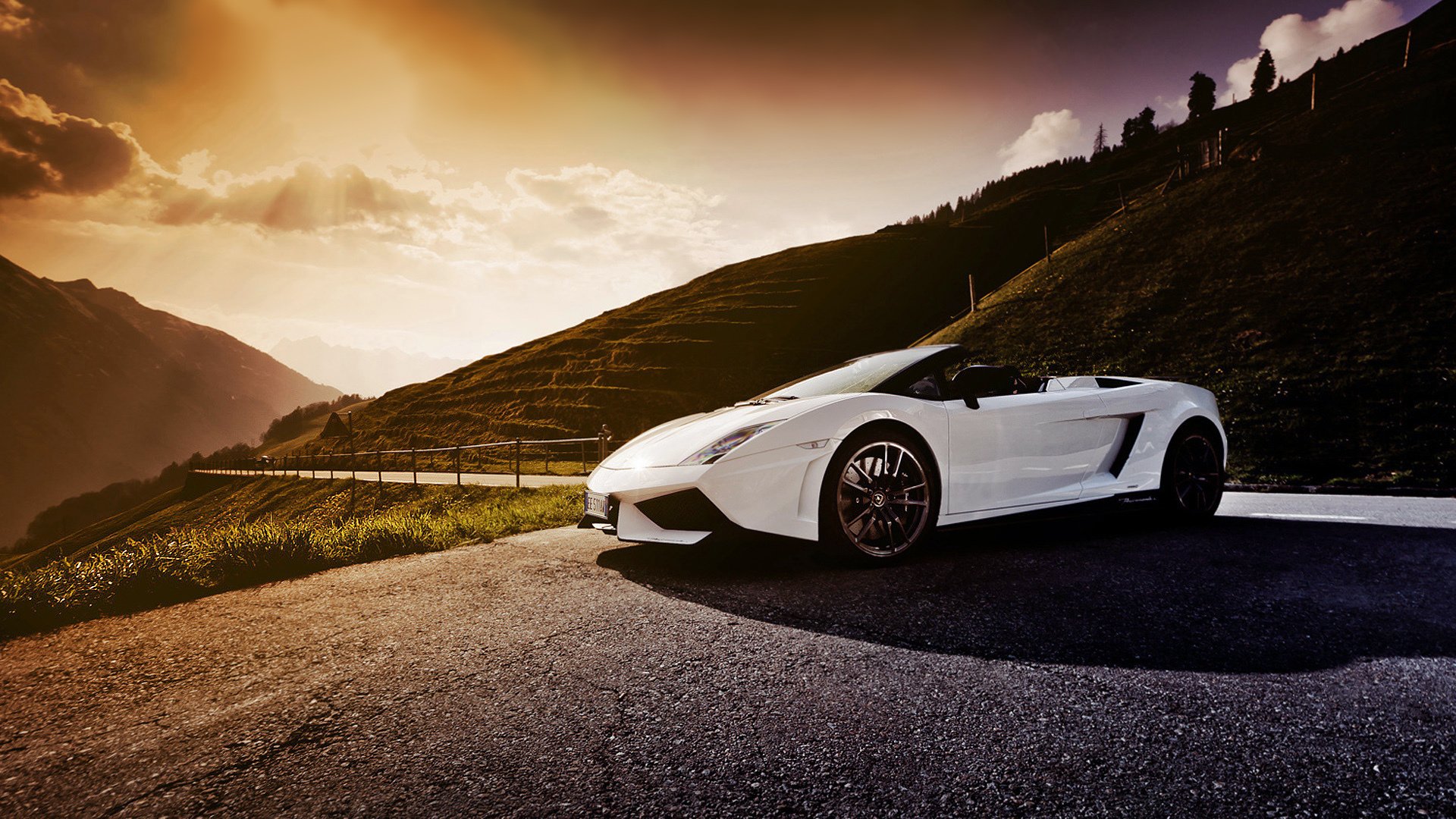 lamborghini gallardo lp-570-4 spyder ламборгини дорога суперкар