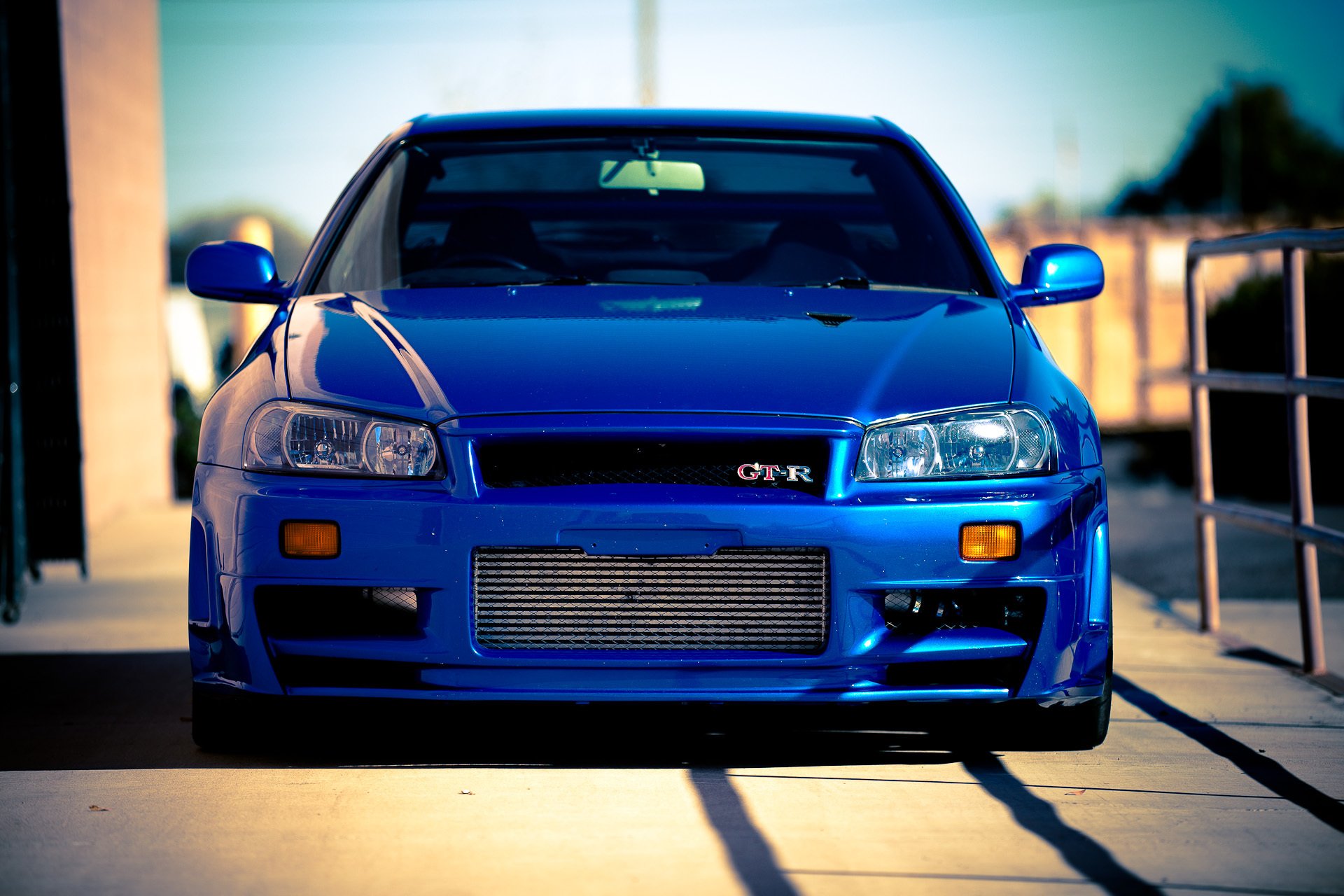 nissan skyline r34 gt-r blau nissan skyline