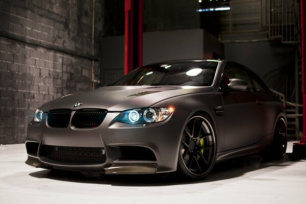 Black matte BMW in the box