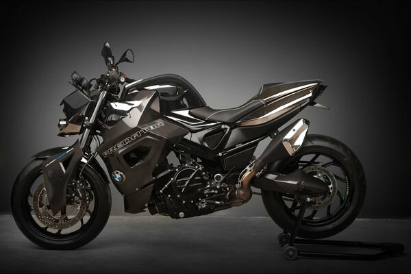 BMW motorcycle in black