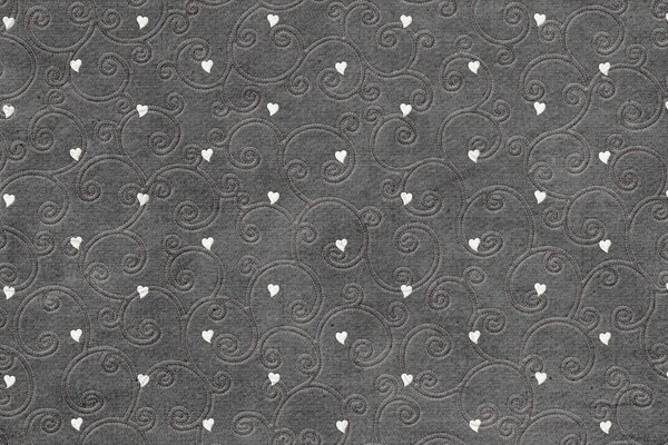 Patterns with hearts on a gray background