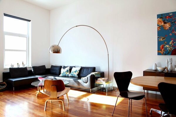 Модный дизайн интерьера жилой комнаты