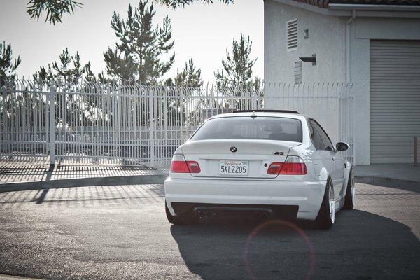 White car rear view