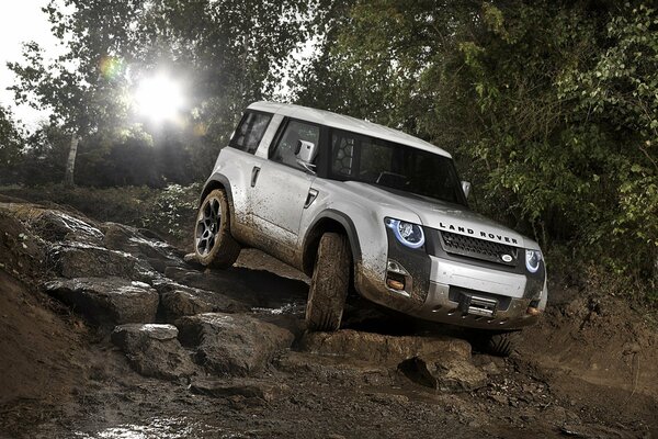 Cool car in the mud