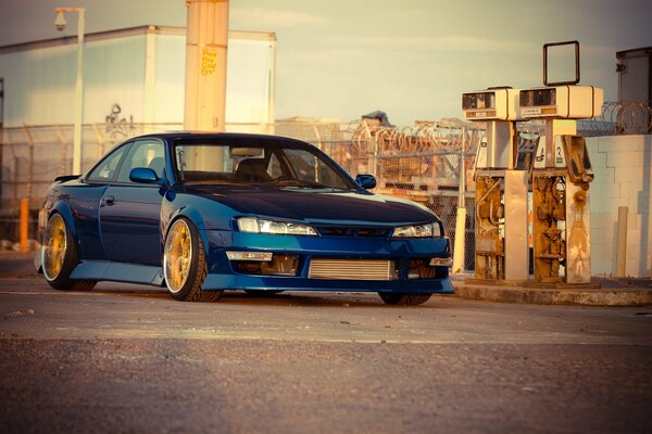 Nissan Silvia niebieski