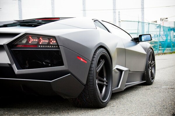 Matte Lamborghini Reventon conquers the city