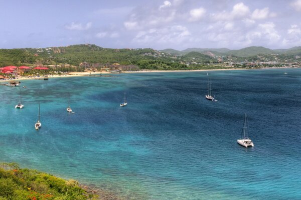 People s vacation at sea, where the sun, boat