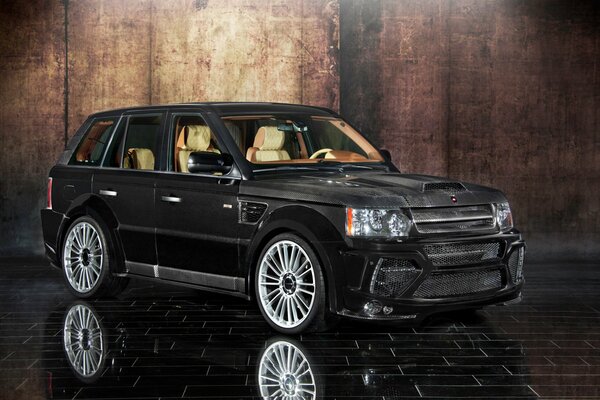 Джип mansory range rover 2010 черный