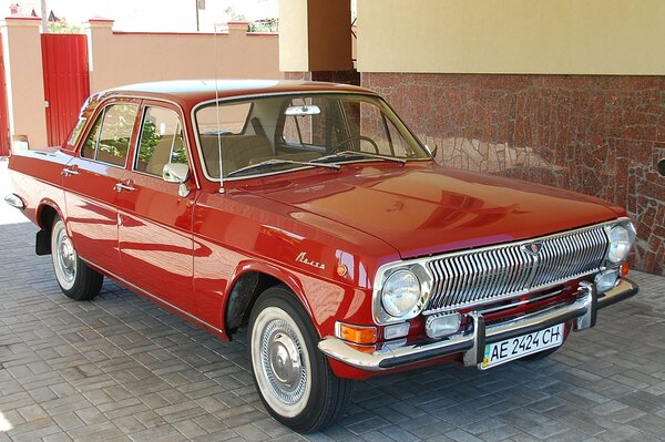 The Red Volga is in perfect condition