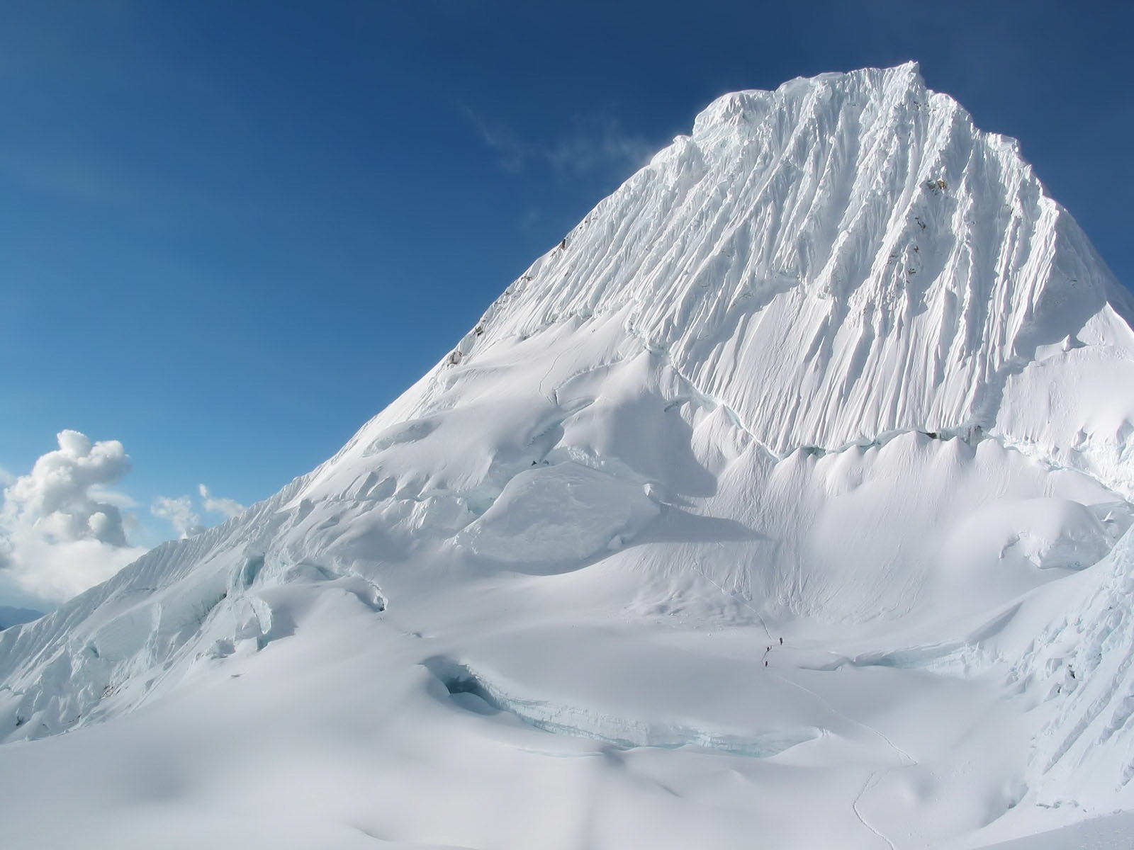 mountain snow ice trail