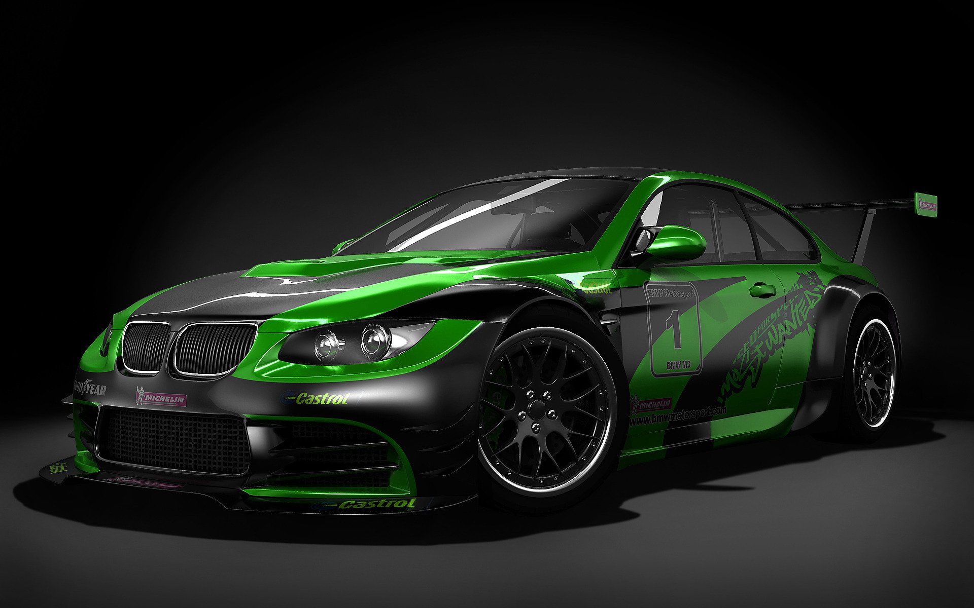 bmw m3 gtp czarne studio