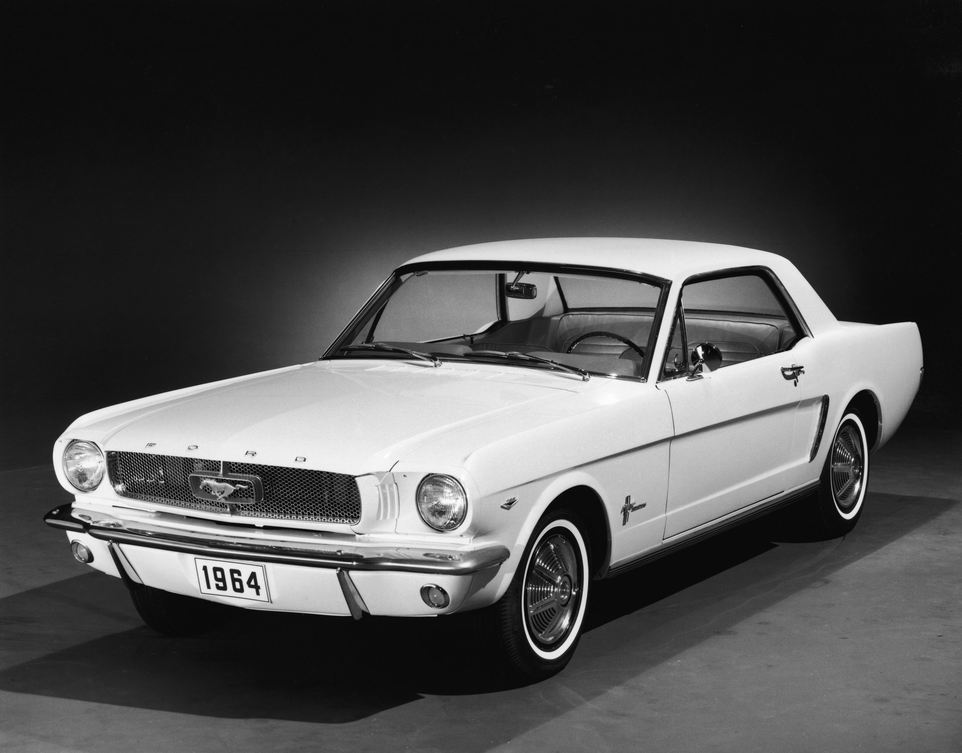 ford mustang 1964 voiture blanc ford