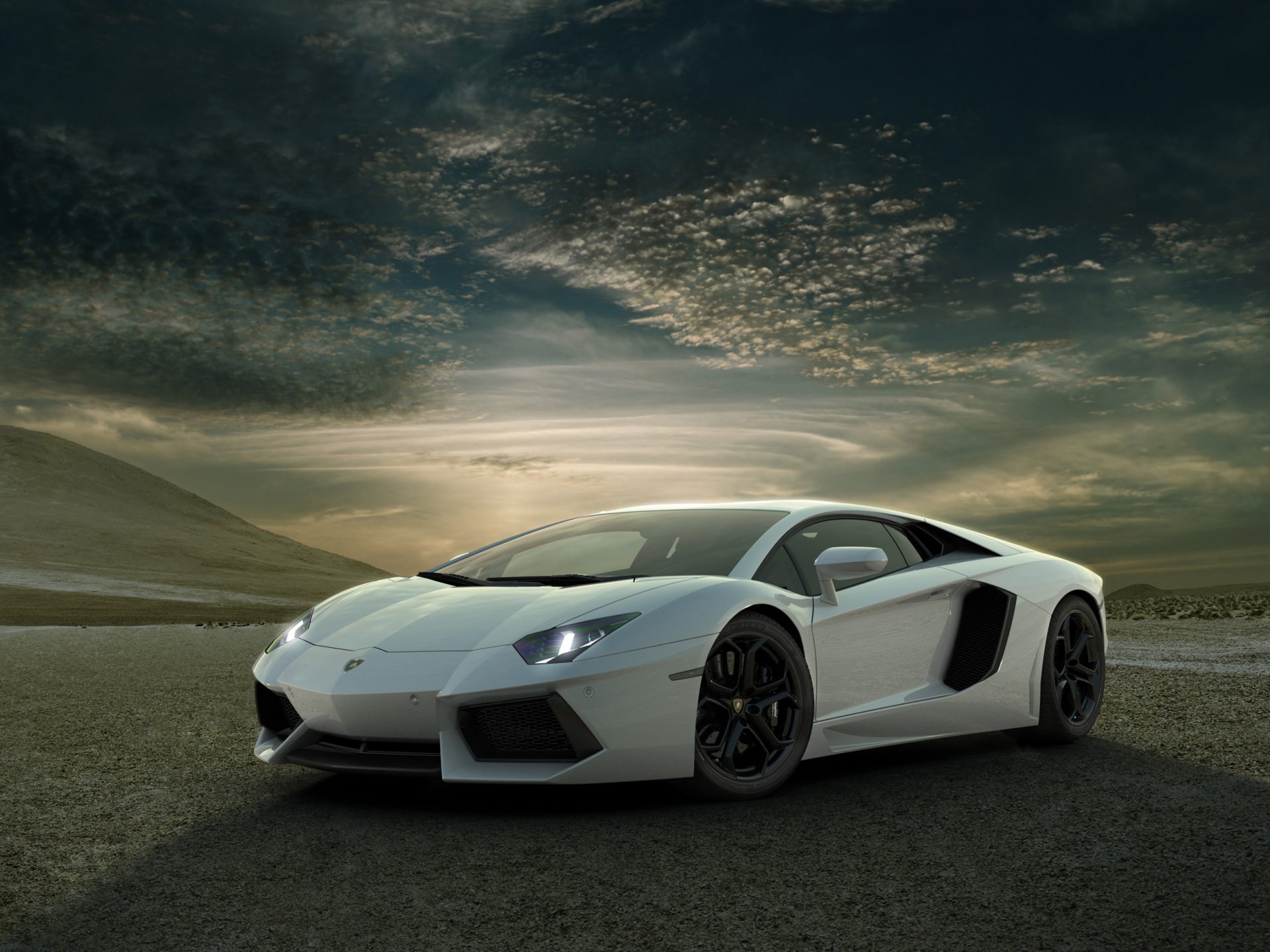 lamborghini aventador niebo render