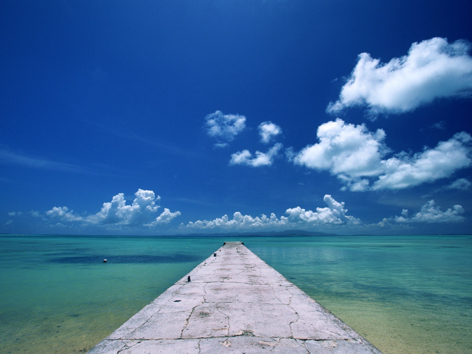 mar muelle cielo