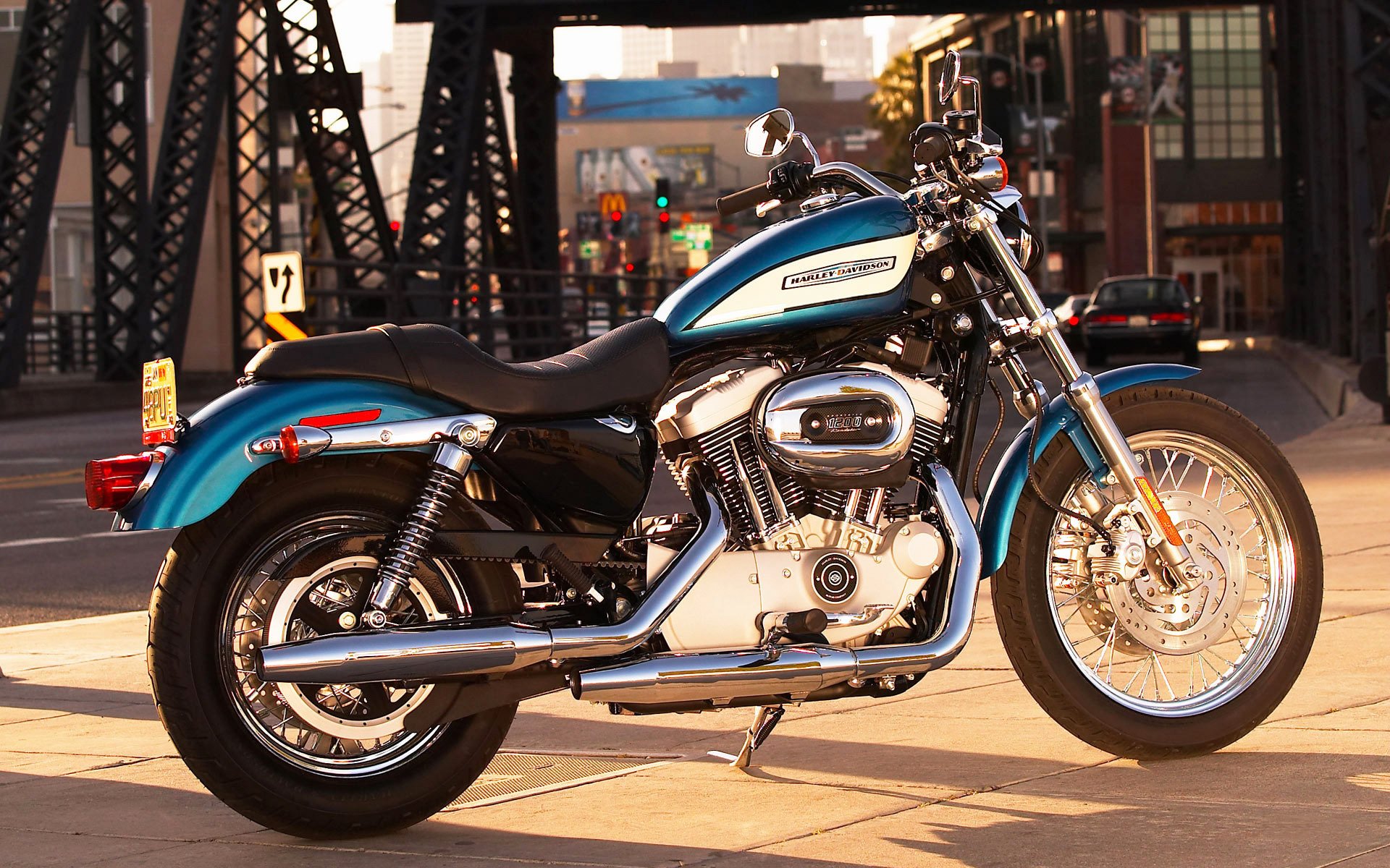 harley-davidson miasto droga motocykl