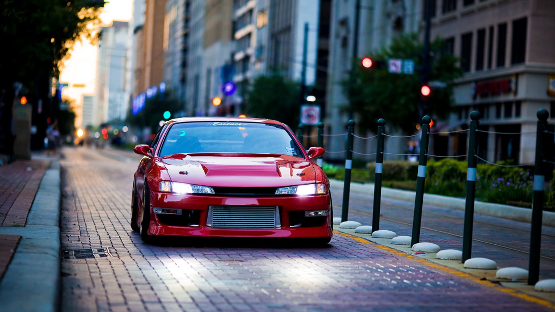 nissan plum nissan sylvia s14 miasto ulica tuning