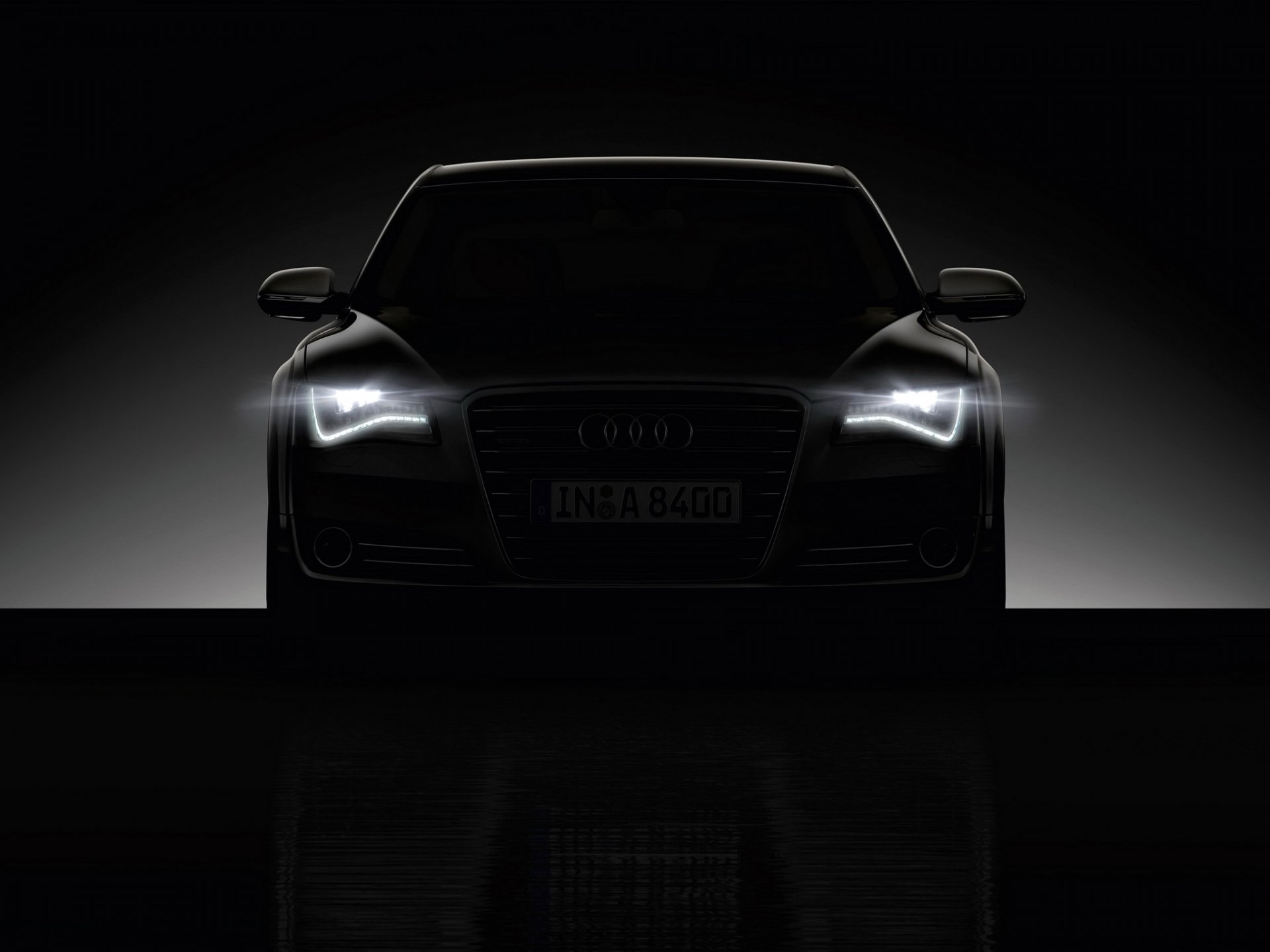 audi a8 reflektory ciemność