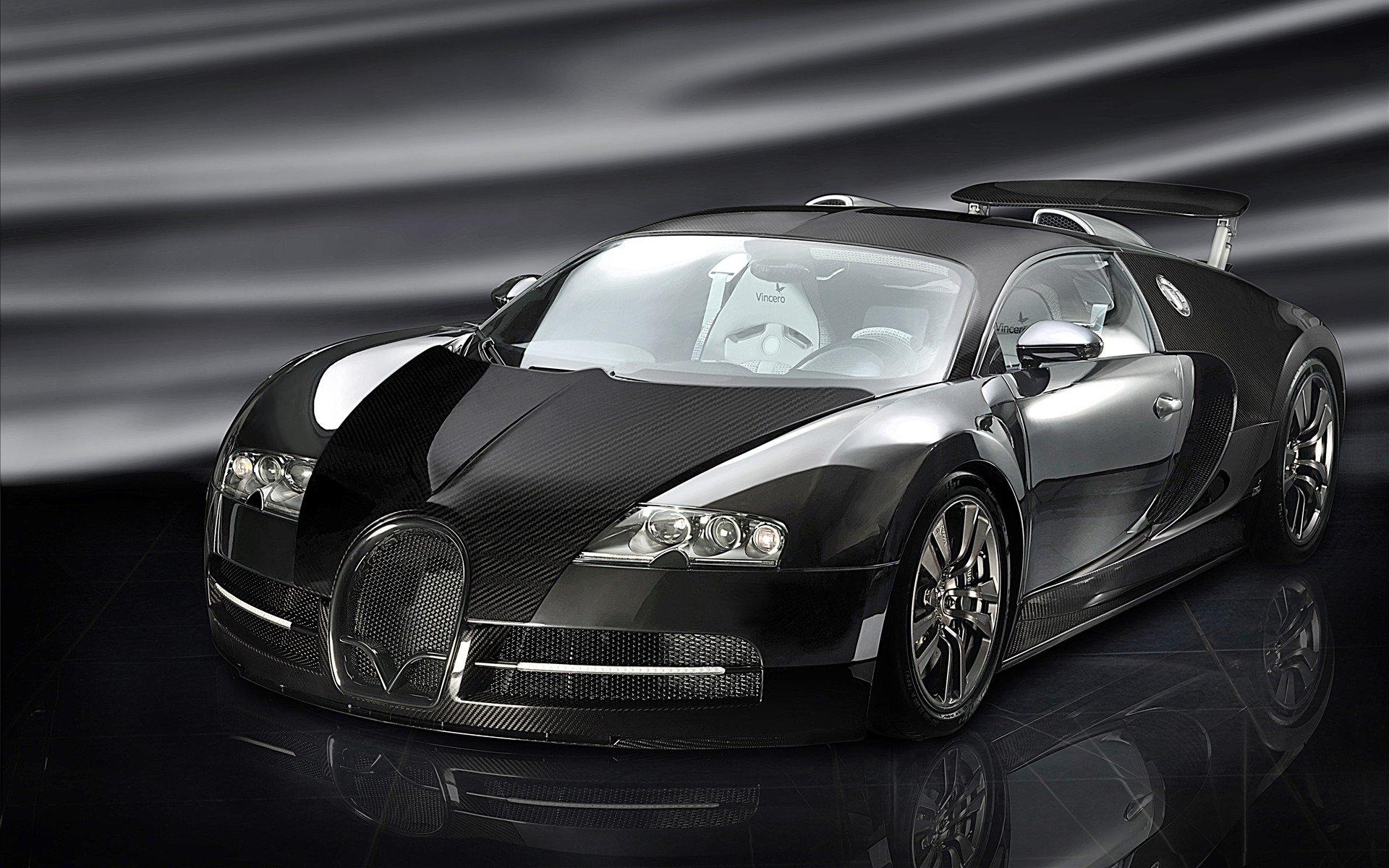 bugatti черная фон