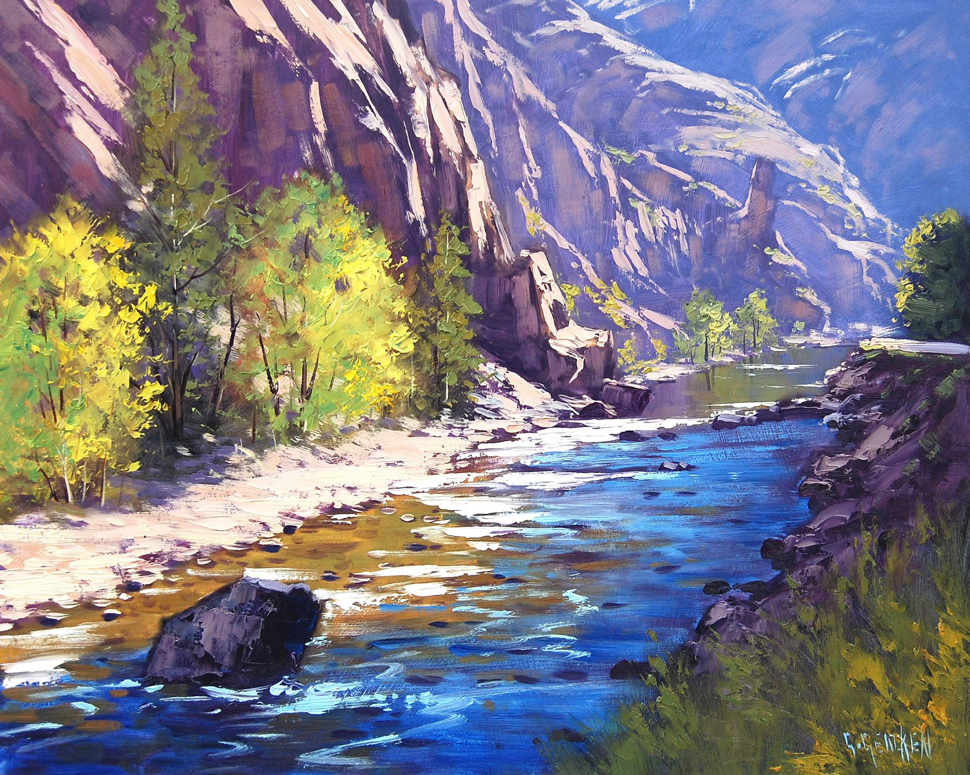 kunst colorado river artsaus zeichnung