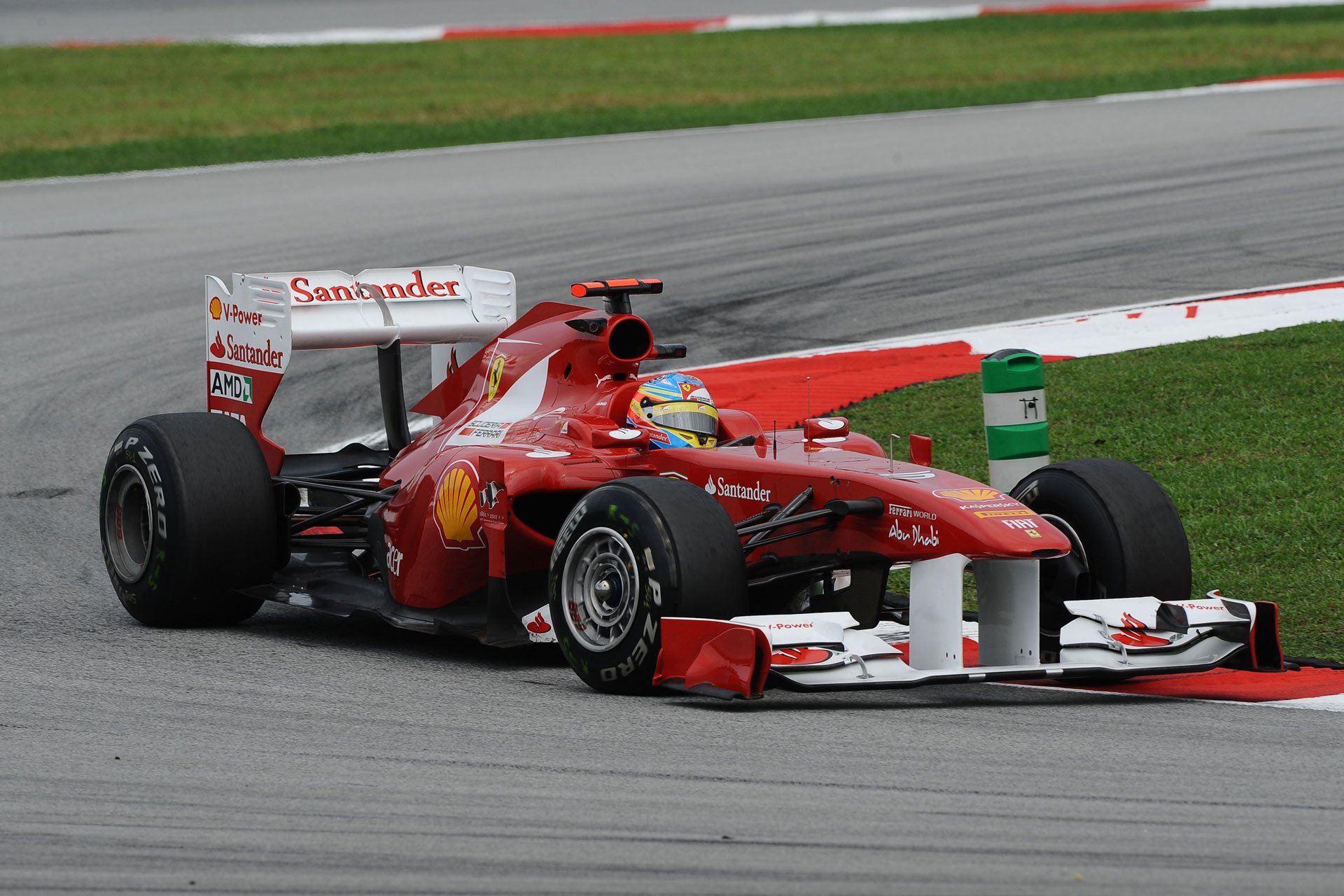 fórmula f1 ferrari fernando alonso ferrari 150 ° italia malasia gp kuala lumpur sepang 2011 fórmula 1 ferrari