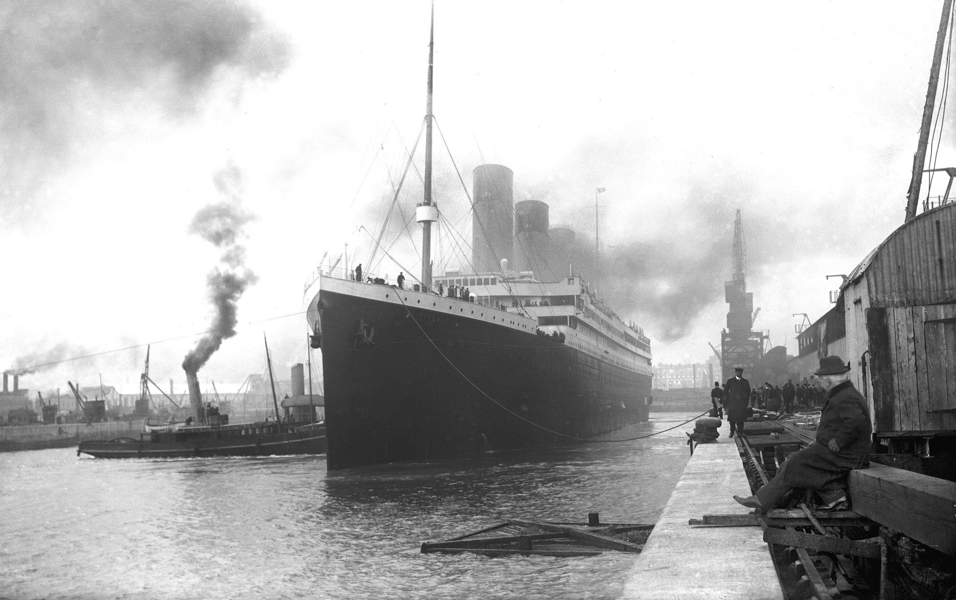 titanic rms ship uk boat passenger liner the port wharf retro picture wallpaper