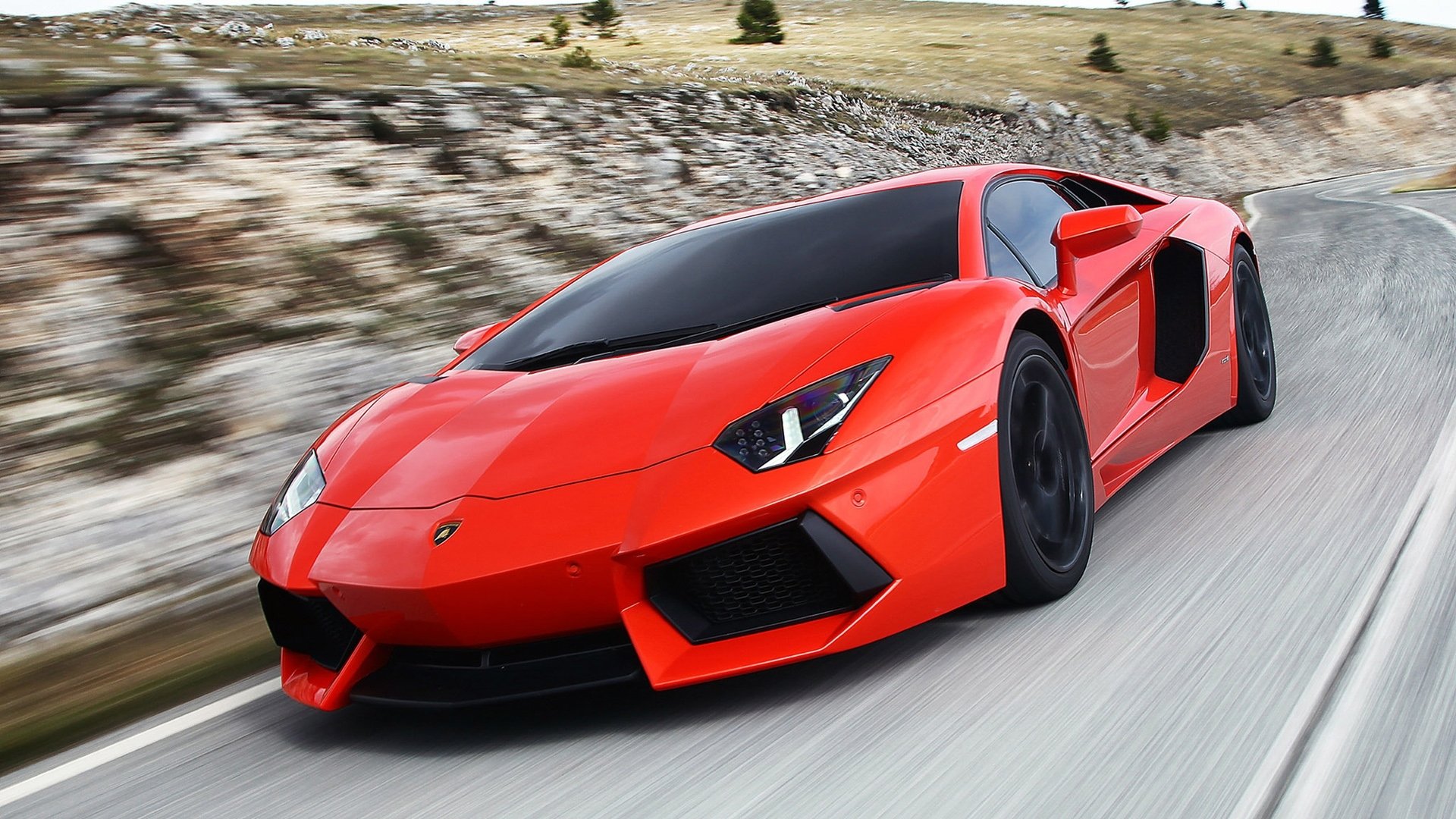 auto autos lamborghini aventador straße geschwindigkeit foto