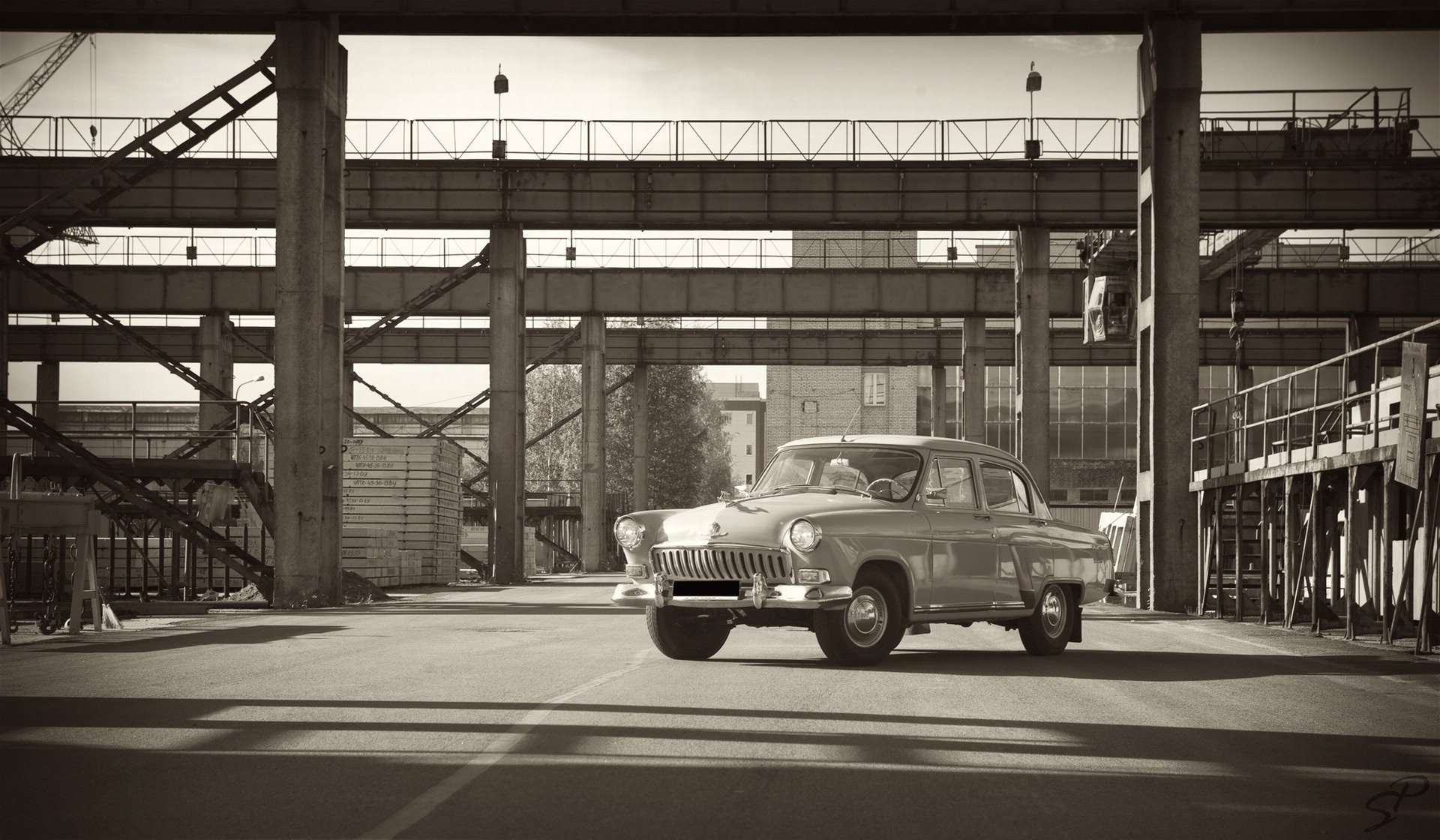 gas wolga maschine retro fabrik hintergrundbilder