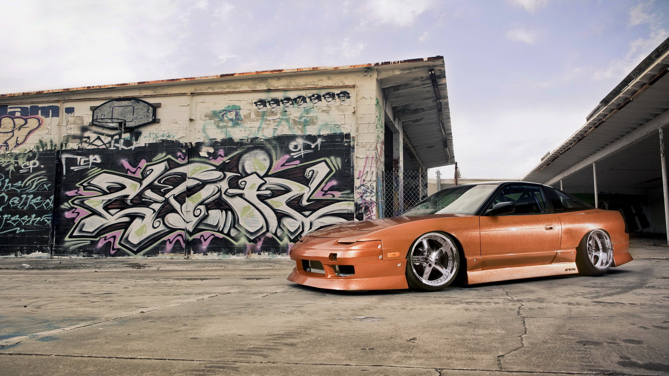 nissan 240sx ниссан тюнинг граффити диски