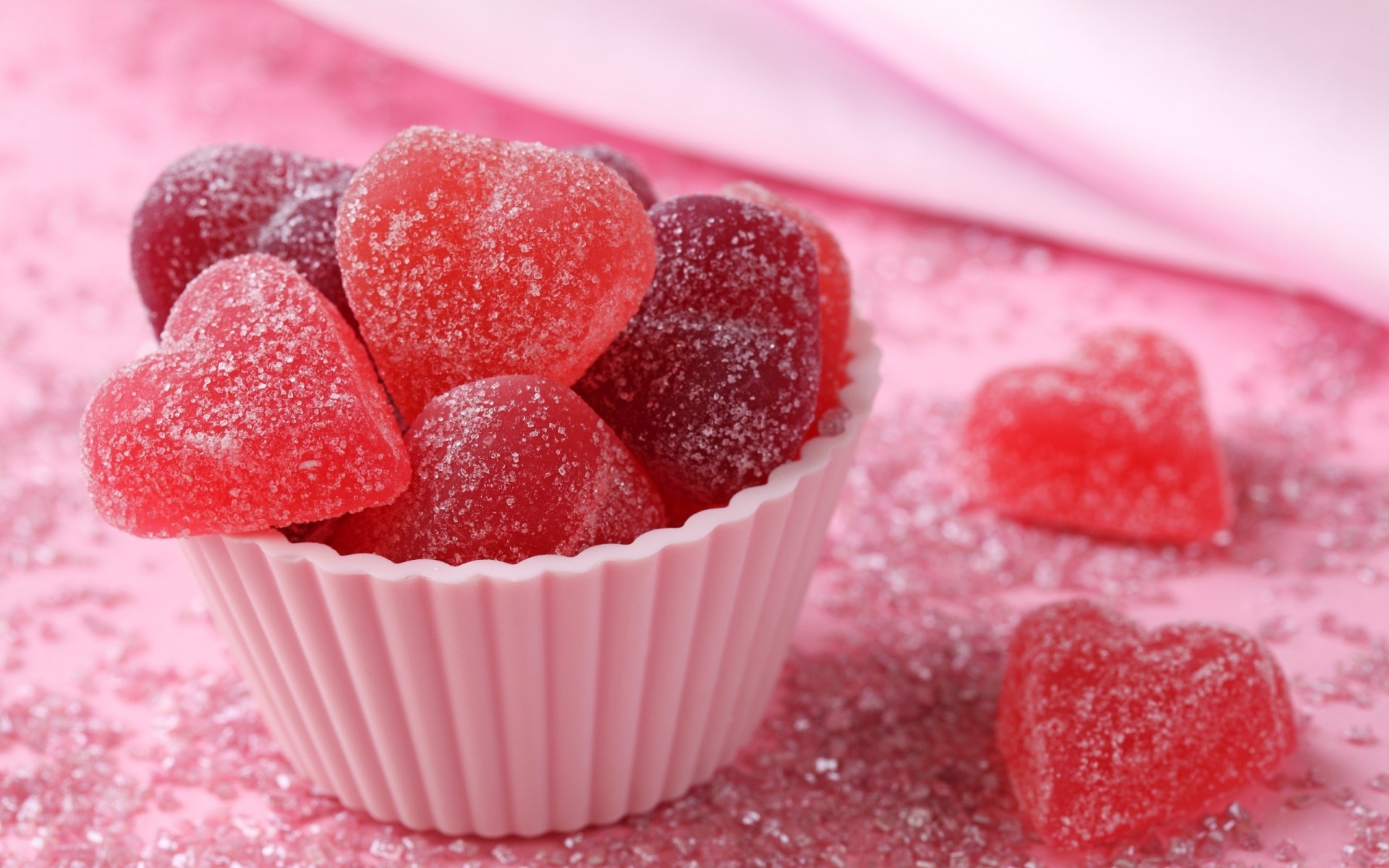 coeur repas doux bonbons dessert coeurs sucre