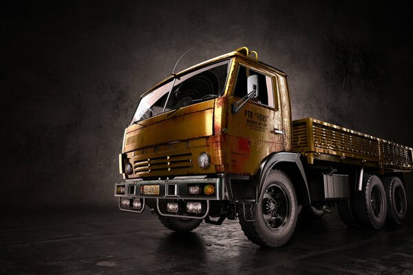 Kamaz with Blood-yellow coloring