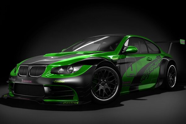 Superclass tuned BMW in green